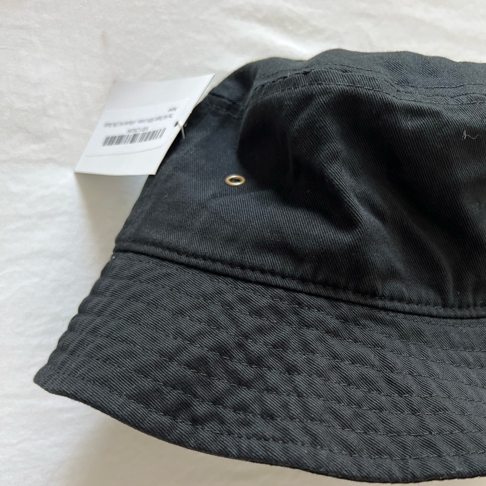 NWT The Hat Depot Classic Cotton Black Bucket Hat S/M - Picture 6 of 9